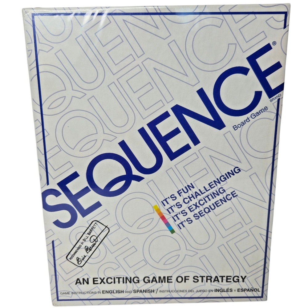 Sequence Board Game Jax‎ Games Vintage 1995 New Sealed Strategy Game Family